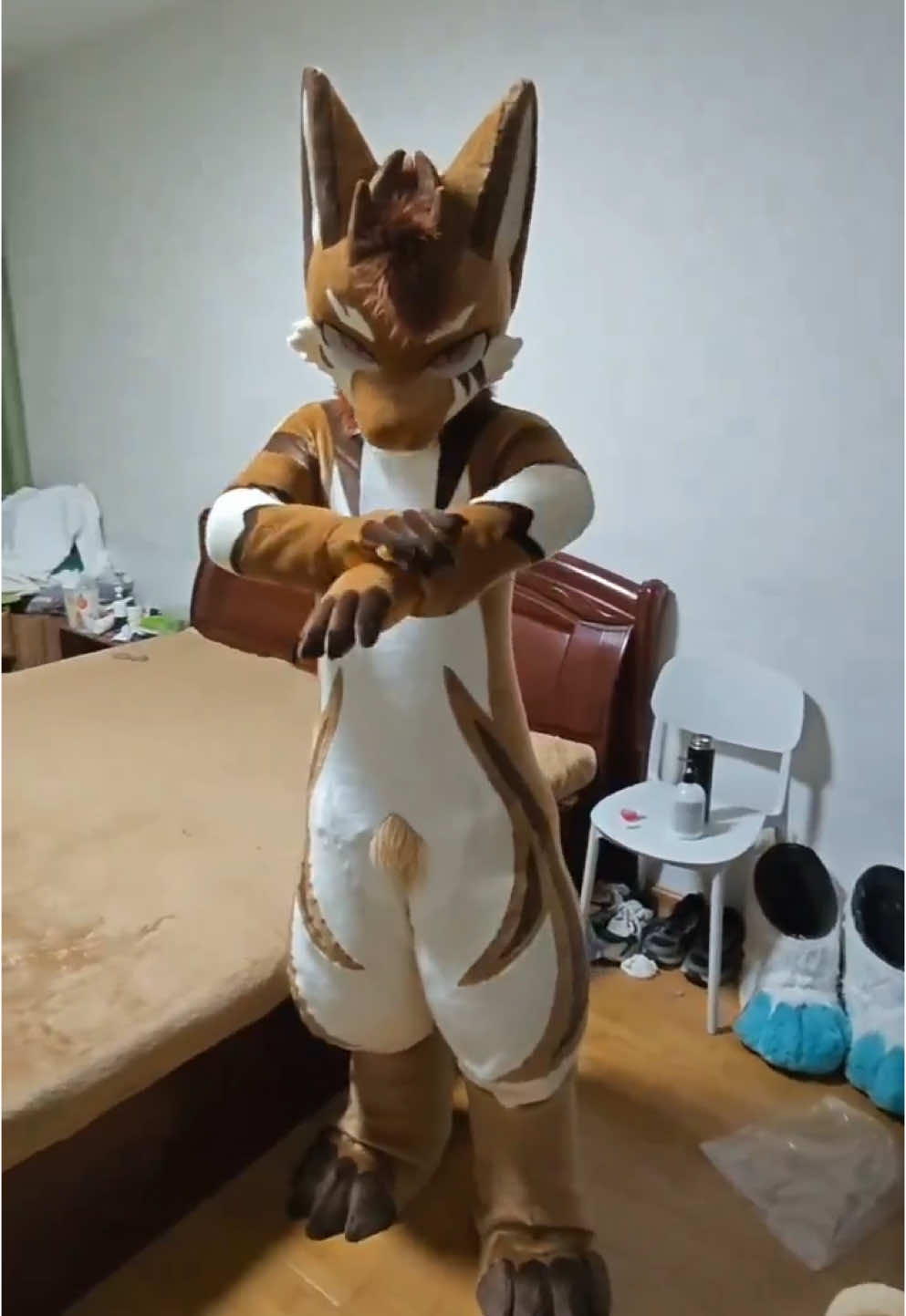 Multiple Layer Fursuit Suit up! Latex Catsuit + furpetsuit + fursuit. For sure that is hot! 🥵 #fursuit #fursuiter #fullsuit #cute #furry #furryfandom #costume #trappedinfursuit #sweaty #layering #hot #multiplesuits #layers #suitup #fursuitsuitup #locked #safe 