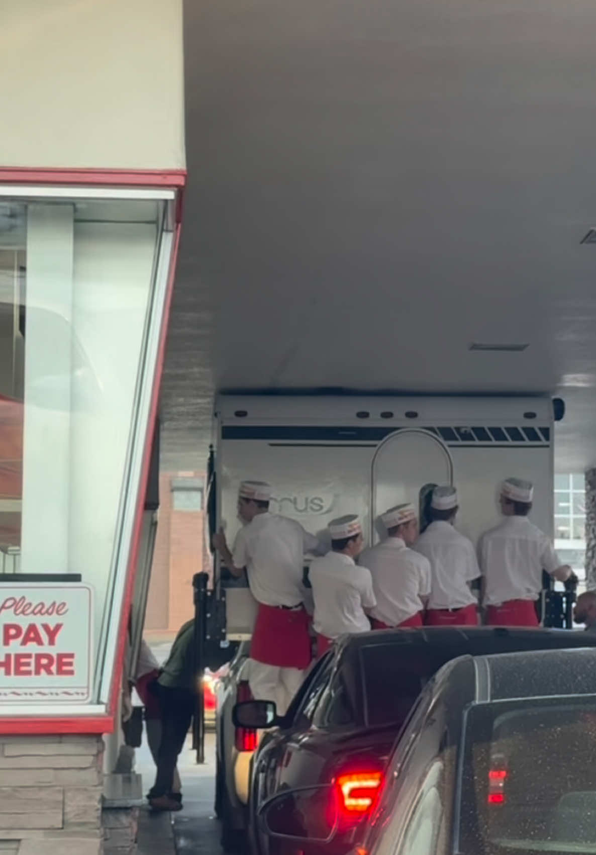 Drive thru drama stuck at In N Out #fastfood #fastfoodstories #FastFoodReview #fyp #Love #hamburger #exclusive #news #camplife #food #innout #foryou #funny 