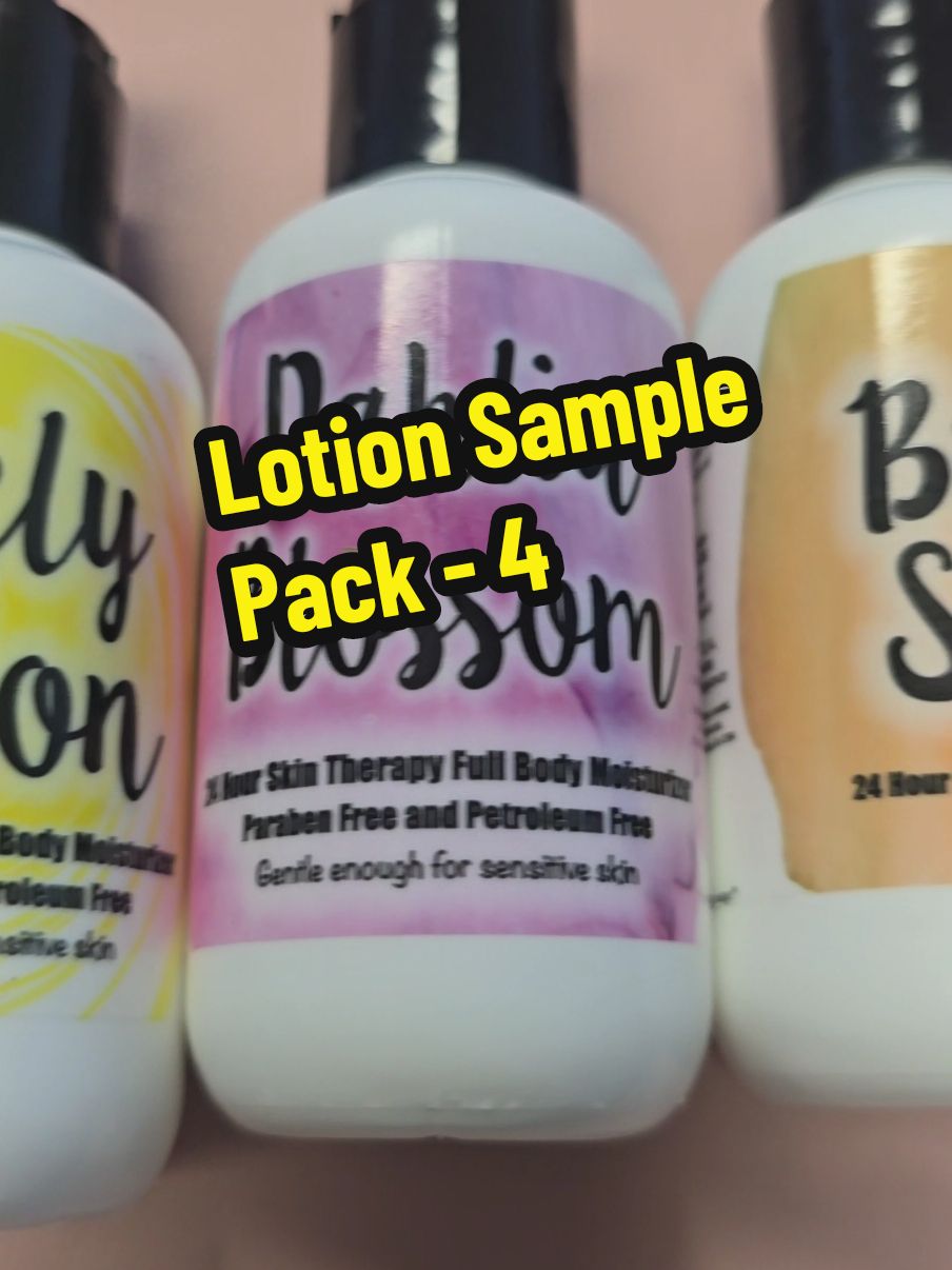 Lotion Sample Pack of 4 #thelotioncompany  #bodylotion  #dryskin  #handlotion  #lotion  #tiktokcybermonday  #tiktokblackfriday  @The Lotion Company 