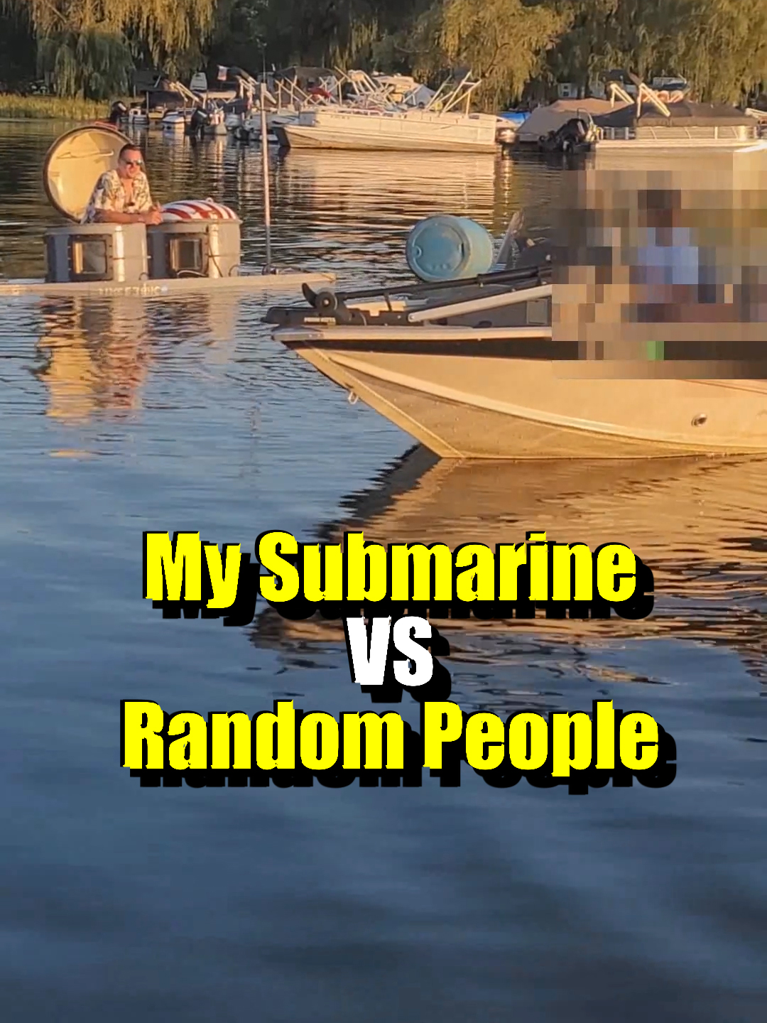 Their Reaction to My Submarine Is HILARIOUS! #submarine #boat #scuba #scubadiving #adventure #fishingboat  - A Story that depicts the interactions of what it's like getting pulled over by random boaters asking questions about my Submarine while filming for the channel