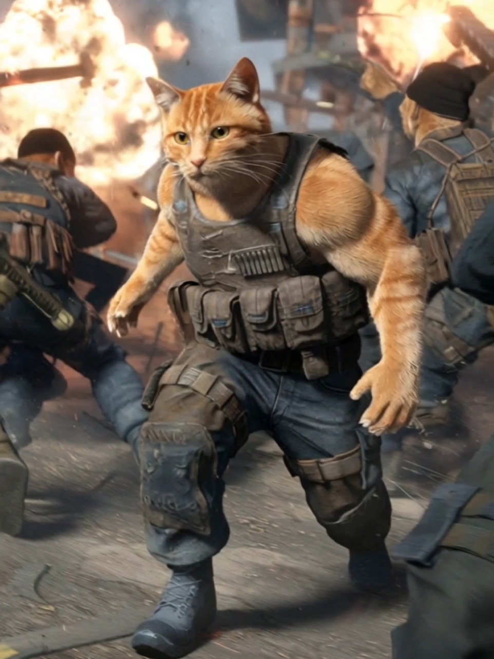 A Cat in Army Forced!? #cat #army #catstory #specialforces #ai #catsoftiktok #fyp #aicat