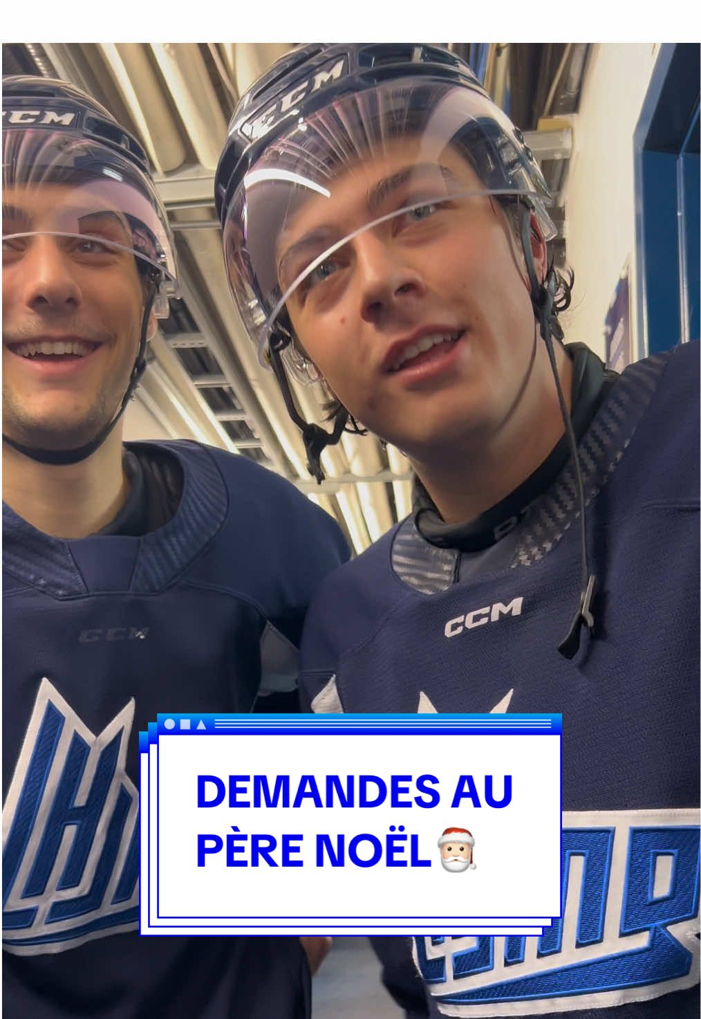 Voici ce que nos joueurs ont demandé au Père Noël avant notre match de Noël ce samedi 7 décembre à 16h🎄🎁 🎟️lien dans la bio #fierdetresags #hockey #boom #doom #qjmhl #lhjmq #chl #foryou #fyp #foryoupage #saguenay #saguenaylacsaintjean #christmas #christmasgift #santaclaus 