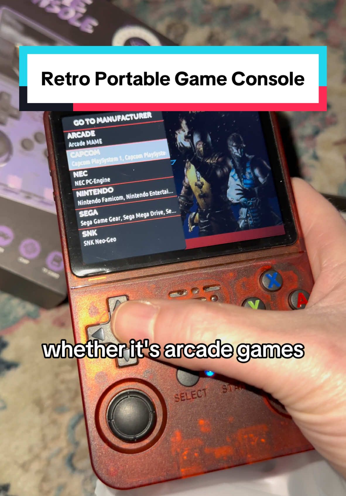 This retro portable game console has so many games! #retro #console #gameconsole #portable #r36s #r36sgameconsole #gameconsole #handheldgaming #susrizzle #game #gaming #gamer #tiktokshopholidayhaul #giftideas 