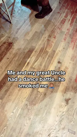 Still coming with the moves at 66 Unc….When he took that water break i knew my 🍑 was grass 😂😂😂. I need my rematch next Thanksgiving 🦃 😂😂😂 @@sexyyred314 #fyp #funny #dancer #uncle #family 
