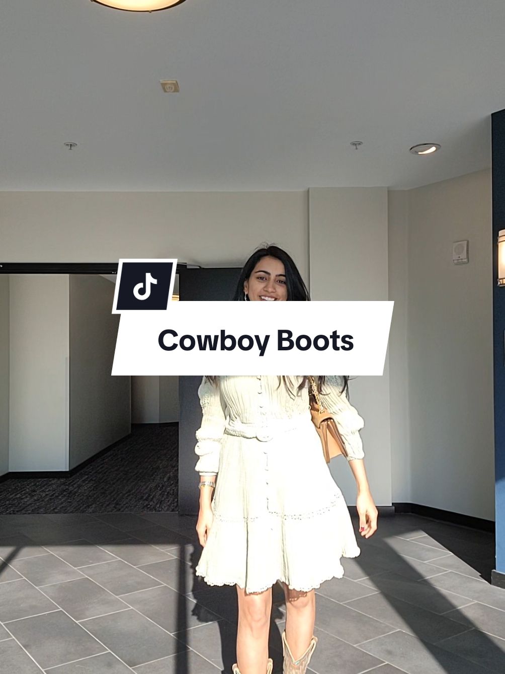 Dress and boots are the vibe  #creatorsearchinsights #cowboybootswoman #cowboyboots  #foryoupage  #trending #fypシ #fashiontiktok 