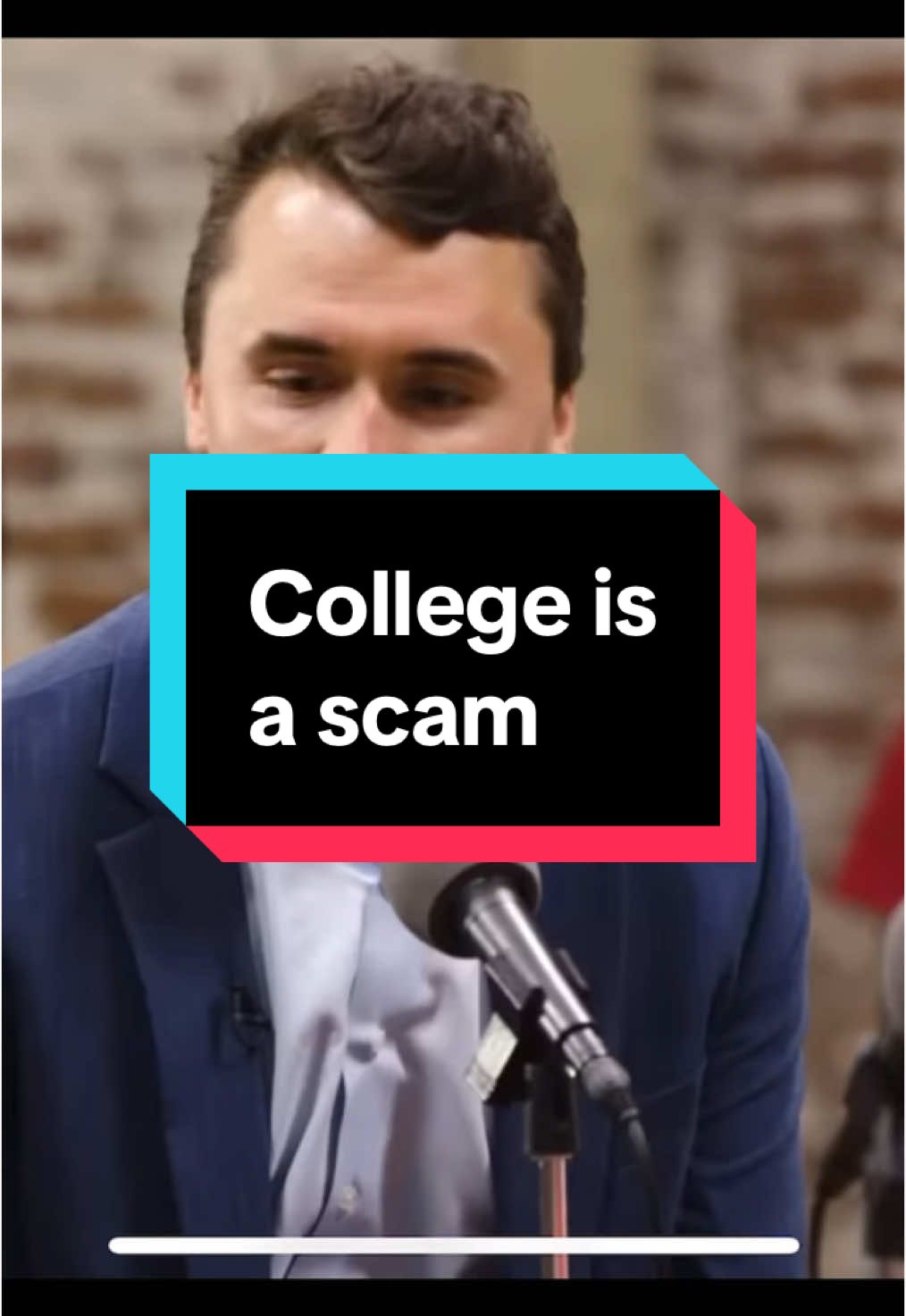 Most people wont have an ROI from college but its what you make it. #finance #fyp #money #budget #investing #budgeting #financialfreedom #finances #invest #stocks #stockmarket #realestate #rentalproperty #college #charliekirk