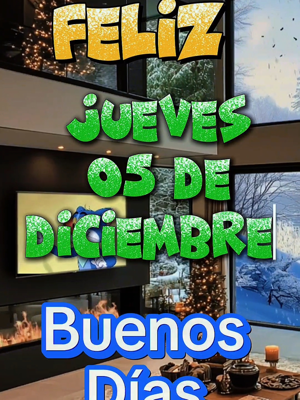 Buenos Dias! Feliz Jueves 05 de Diciembre! #buenosdias #buenosdiasmundo #felizdia #felizjueves #navidad #navidadentiktok 