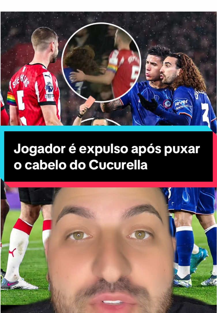 Puxar o cabelo é sacanagem #chelsea #cucurella #futebol #tiktokesportes 