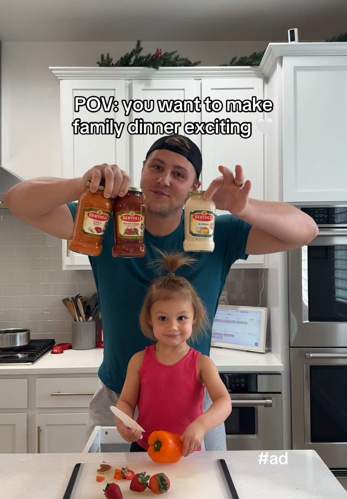 #ad Less time in the kitchen means more time with family. @Bertolli sauce makes dinner not just easy, but fun for the whole family with delicious flavors made from simple ingredients for over 150 years #SimpleIsTheBertolliWay  #familydinner