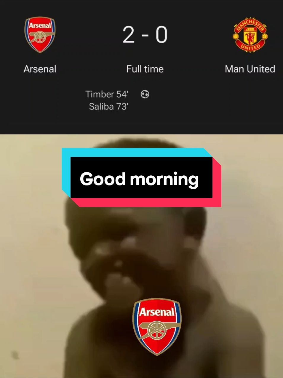 #foryou #arsenal #gunner #gunnerblood #fyptiktok #arsenalvsmanu #goodmorningmeme # Arsenal fan တေအားလုံးပဲ Good Morning ပါဗျာ😛😘😘 မန်ယူဖန်တေကို ဝိုင်းဖြုတ်ကြဗျာ😉