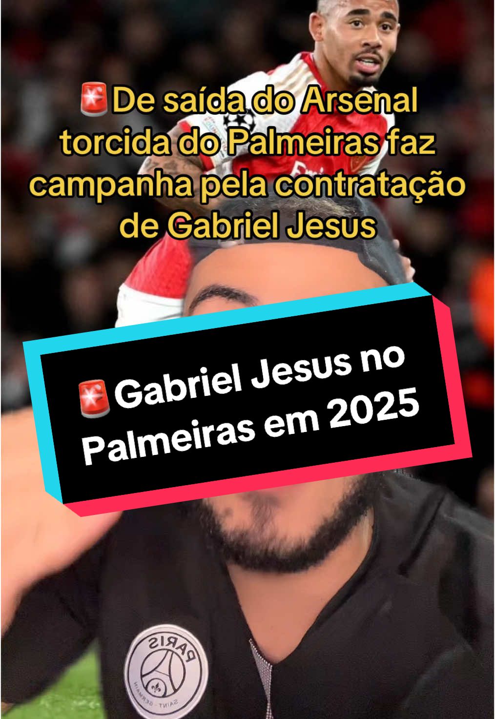 🚨Gabriel Jesus no Palmeiras #gabrieljesus #palmeiras #gabrieljesus #arsenal #PremierLeague #verdao #palestra #leilapereira #abelferreira 