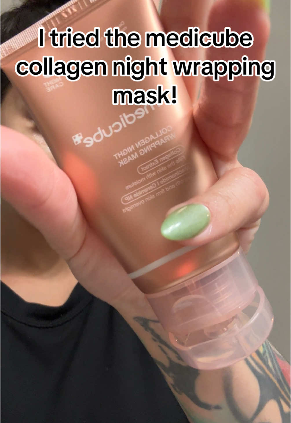 This korean beauty product lives  up to the hype!   #koreanbeauty #kbeauty #skincare #collagenmask #medicube #facemask #collagen #skincaretok #creatorsearchinsights 