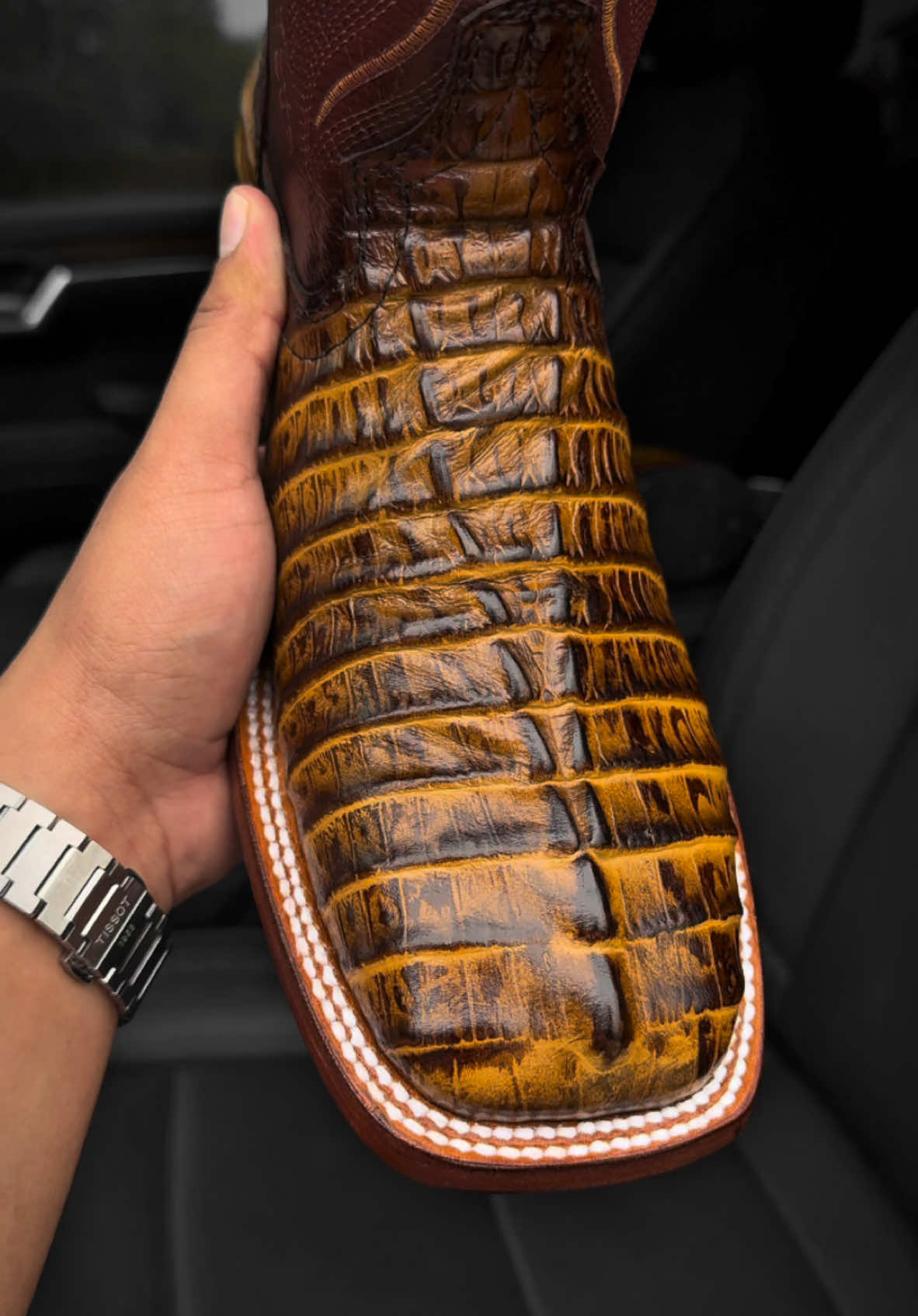 A Closer Look At Our Honey Caiman Boots For ONLY $99!!🐊  #texasbootranch #texasbootranchboots #belico #trending #fashion #texas #fypシ゚viral🖤tiktok  #fyp #exclusive #cowboyoutfit #cowboyboots #boots #botasvaqueras #westernwear #suelaroja #redbottoms #caiman #fyppppppppppppppppppppppp #paratiiiiiiiiiiiiiiiiiiiiiiiiiiiiiii #fypシ 