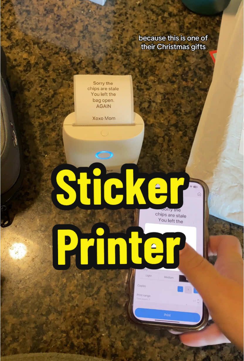 My kids are going to absolutely love this! #Sticker #Printer #StickerPrinter #ThermalPrinter #KidsActivity #Gift #GiftIdea #GiftIdeaIdeas #GiftsForKids #holidayhaul #tiktokshopholidayhaul #spotlightfinds #christmas #christmasgift #christmasgiftideas 