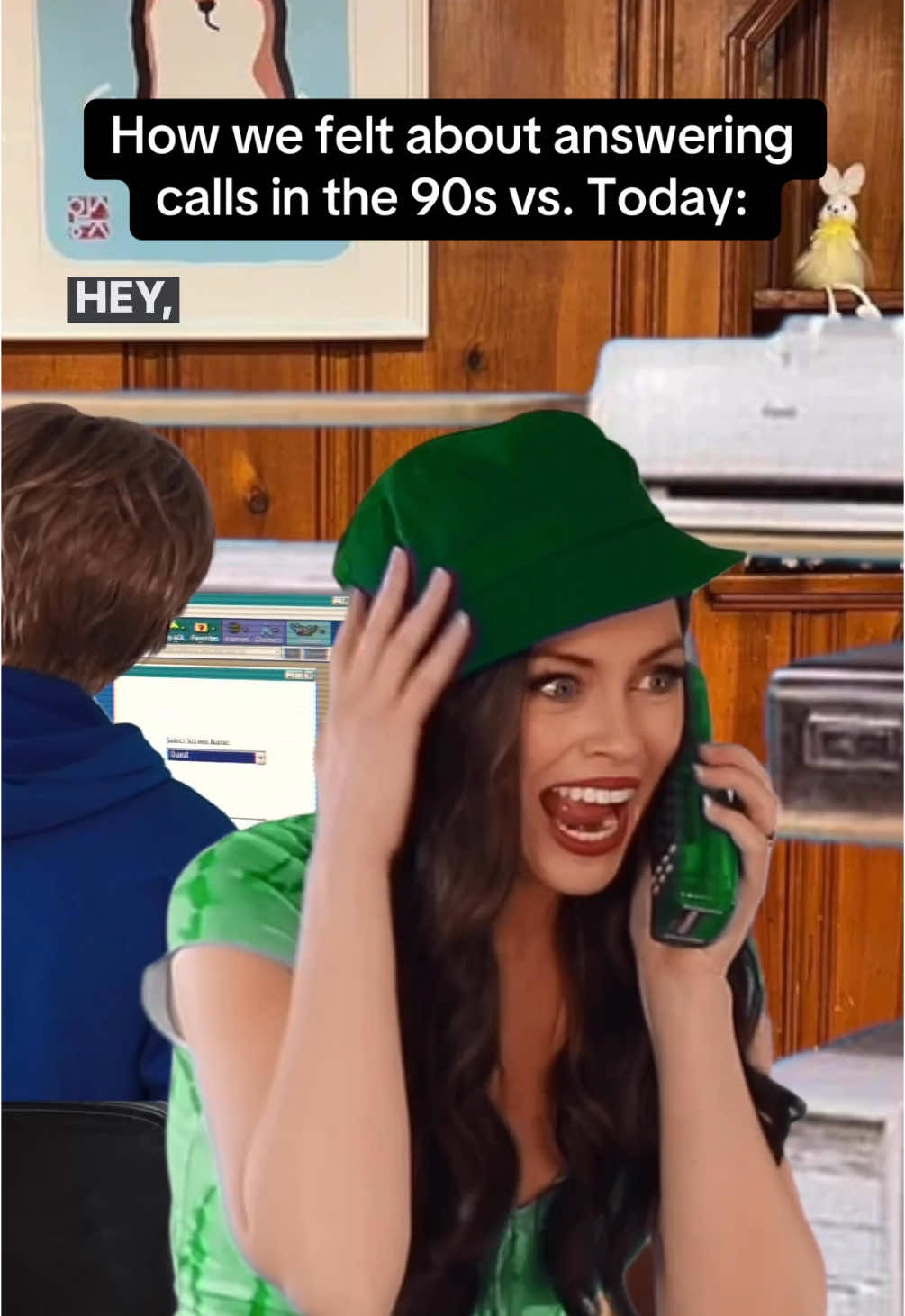 We used to be SO excited when someone planned to call us. Now we avoid it at all costs 🤷🏻‍♀️ #millennial #90skids #nostalgia #phonecall #socialanxiety #relatable #fyp 