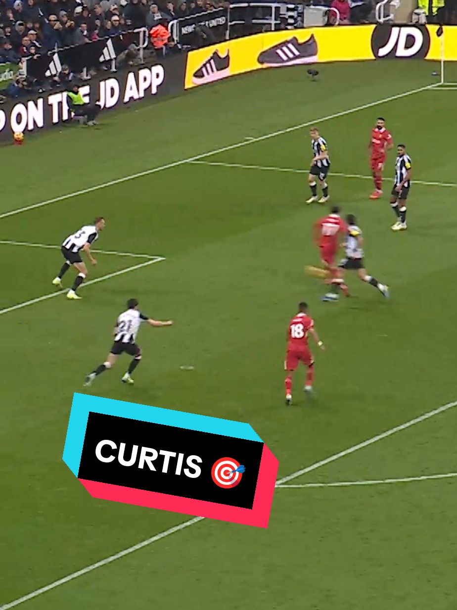 Curtis with a smart finish for our first equaliser against Newcastle 🎯