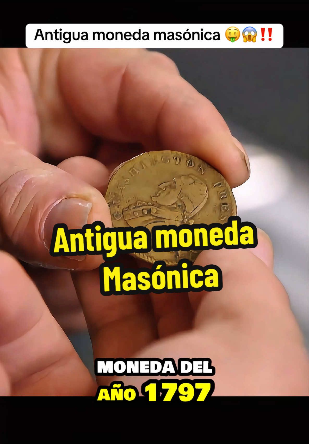 Antigua moneda masónica de 1797 #elpreciodelahistoria #historia  #antiguedades #coleccion #coleccionista #historychannel 