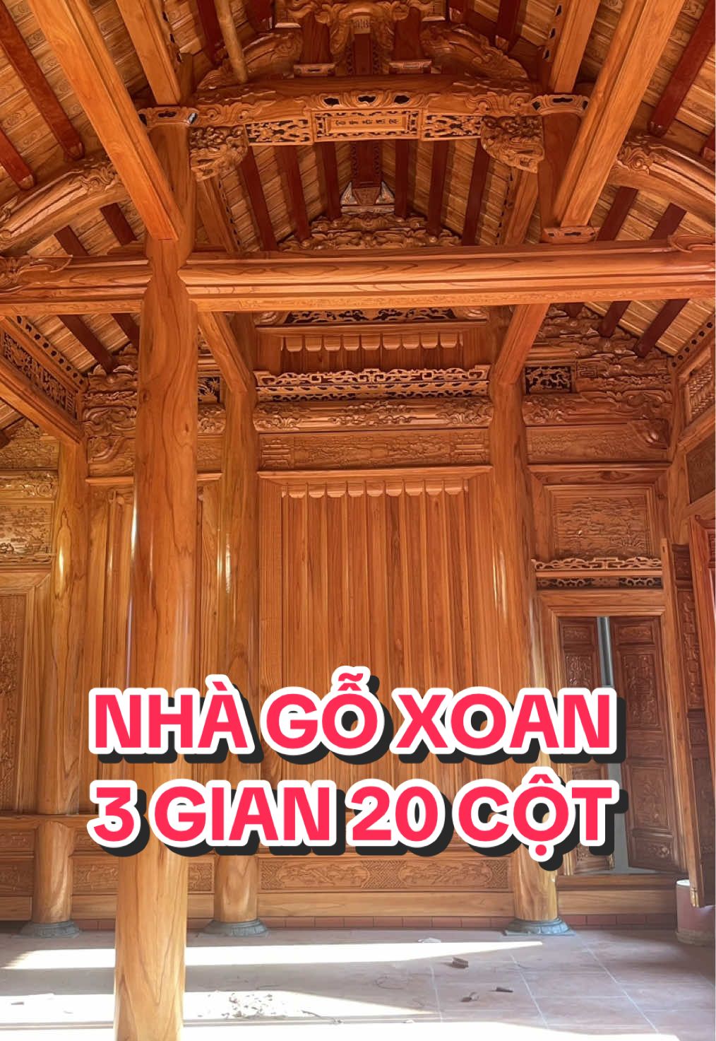 Nhà gỗ 3 gian gỗ xoan ta #nhago #nhago3gian #nhagohuongngai2 