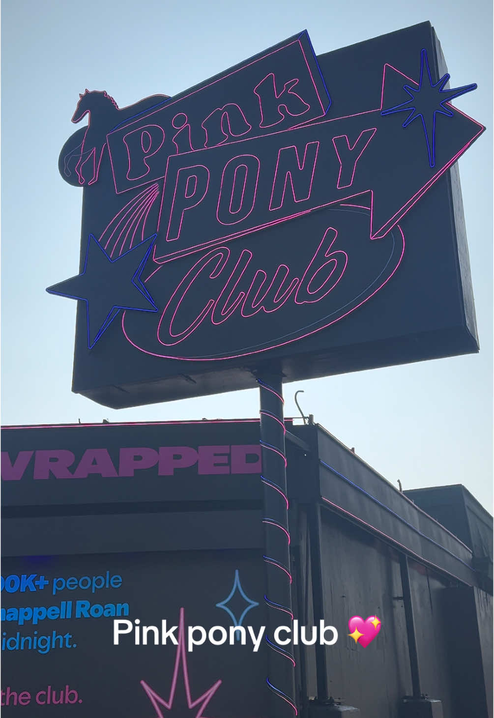 The pink pony club is up, down in West Hollywood 💖 @chappell roan @Spotify #pinkponyclub #westhollywood #chappellroan 