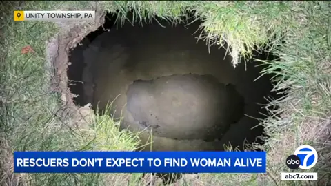 Efforts are now shifting from #rescue to #recovery in #Pennsylvania, where crews are searching for a #missing #grandmother who's believed to have fallen into a deep #sinkhole. Search officials say unless there's a miracle, they no longer expect to find 64-year-old Elizabeth Pollard alive. Crews stabilized the sinkhole, which is connected to an old mine, and used cameras to look inside... they didn't pick up any activity, only spotting a shoe. Now the mine's walls and ceilings are starting to collapse.