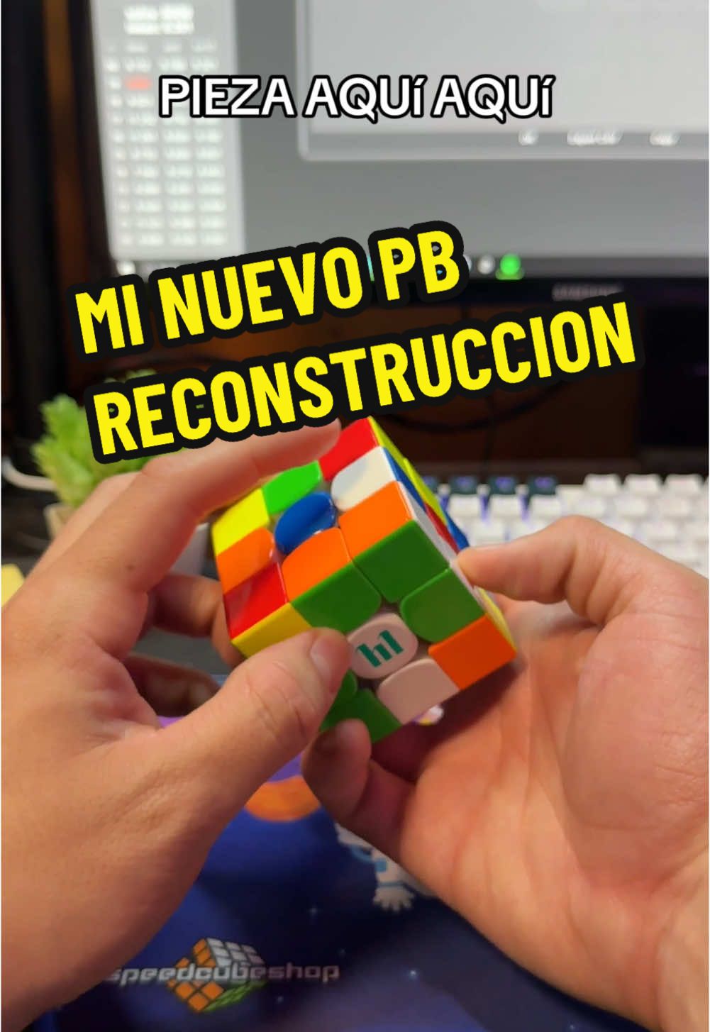 Reconstrucción de como hice 5 segundos en 3x3🤓 #cubos #rubikscube #record #cubosrubik #fyp 