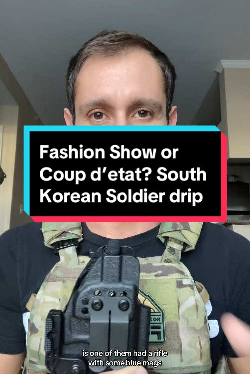 Some crazy martial law coup fashion show went down in South Korea and the drippy soldiers showed up. What gear stood out to you? #news #bodyarmor #ferroconcepts #southkorea #martiallaw #coup 