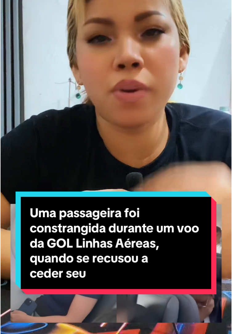 Uma passageira foi constrangida durante um voo da GOL Linhas Aéreas, quando se recusou a ceder seu assento na janela para uma criança. #passageiraecontragidapornaocederassentoparaumacrianca  #passageira #voo #crianca #mae #aviao 