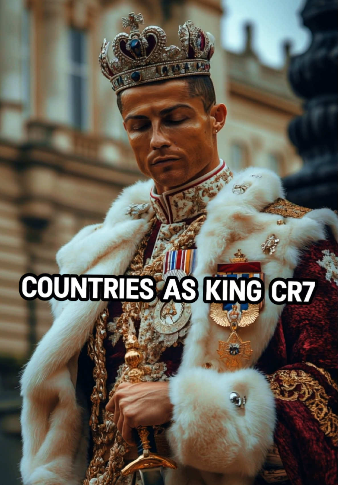 COUNTRIES AS KING CR7 #midjourneyai #midjourneyart #midjourney #countries #aiart 