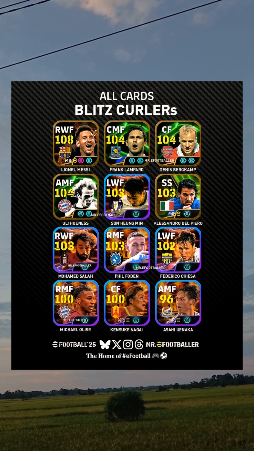 All Card Blitz Curlers 💥💥 #card #blitzcurler  #racikanefootball2023 #bigtime  #comparison #football #game  #efootballmobile #pes2024 #efootball #fanpage #gamepes #peshawar #fypシ 