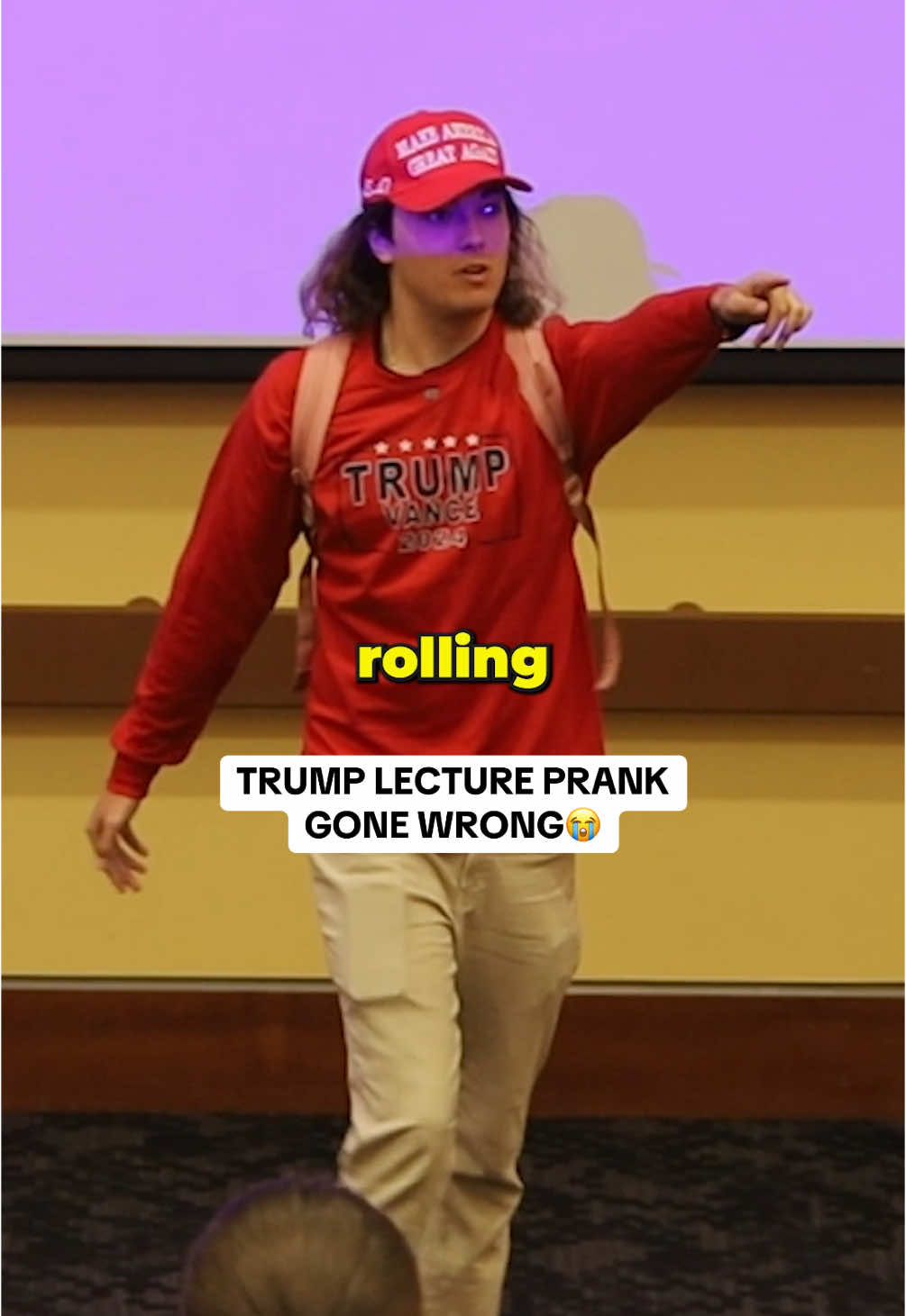 Do you think theyre trump fans? #fyp #foryou #trump #liberal #prank #college  