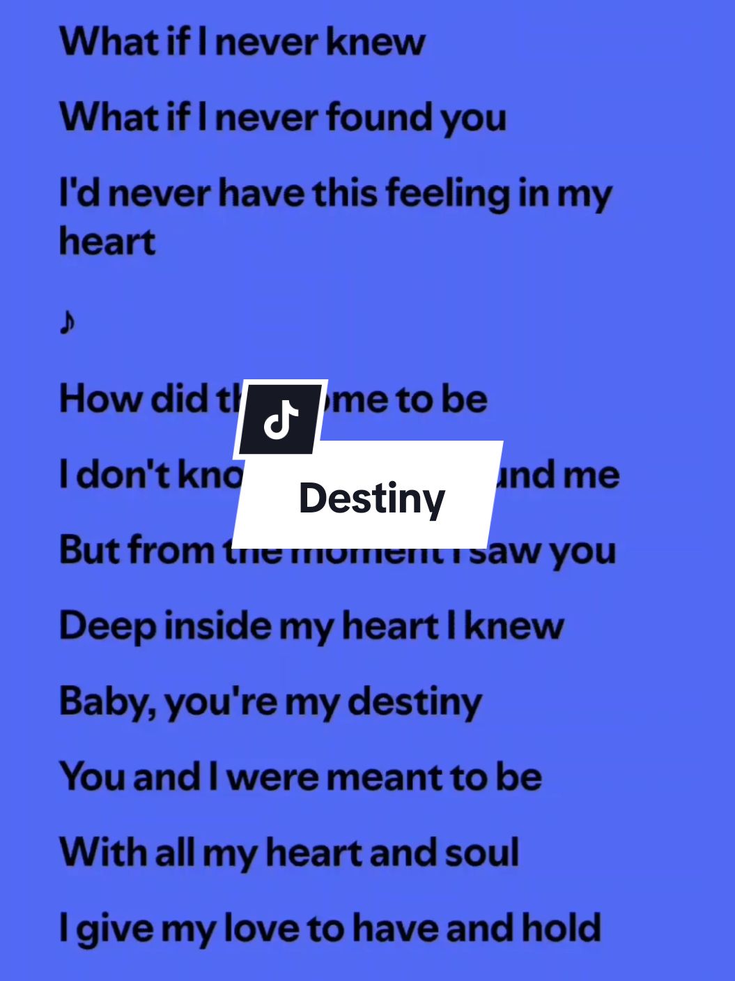 Destiny lyrics by Jim Brickman ft. Jordan Hill & Billy Porter #spotify #lyrics #destiny #fullsong #songlyrics #jimbrickman #weddingsong #music_lyrics1594 #fyp