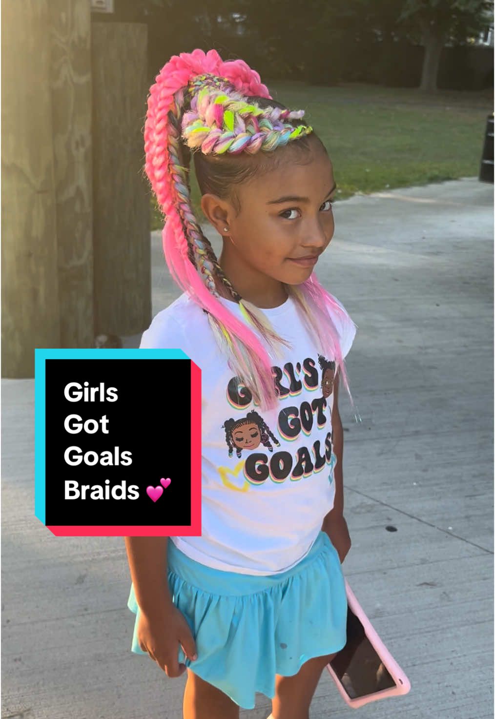 Boss Moves start Young!! Goals? Check. Vision? Check. Perfect braids? Double-check! This little client is on a mission to shine. ✨🦄 #GirlsGotGoals #StyleWithConfidence #unicornhair #unicornbraids #unicorn #gabby101 #colorfulbraids #prettygirl #goals #BraidNation #dutchbraid #braids #braid #BraidingMagic #omg #fyp #fypシ 