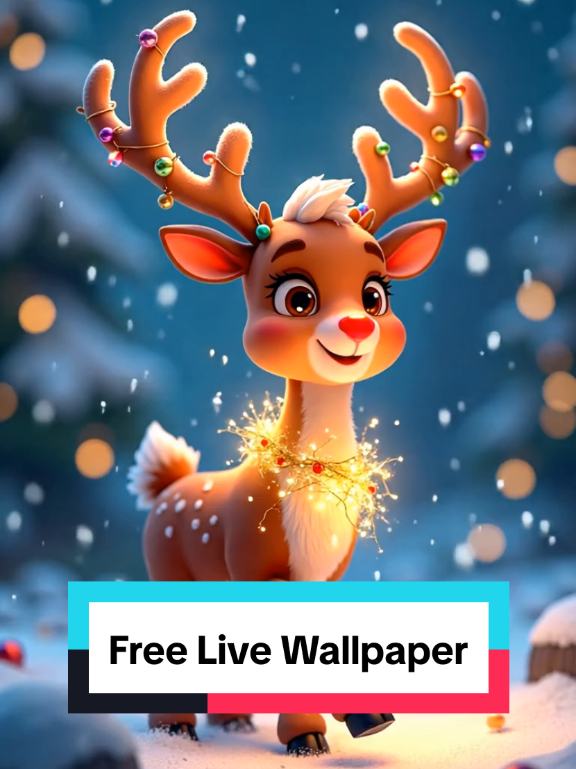 Live Free Christmas wallpaper for 2024.
 Please follow for more free wallpapers, art, and videos.
 
 #christmas #livewallpaper #tiktok #foryoupage #snow #holiday #angelmichael #angelmichaelart #reindeer #rudolph #rudolphtherednosereindeer 
