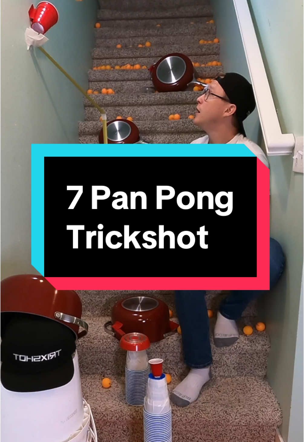 7 Pan Pong Trickshot #trickshot #trixshot 