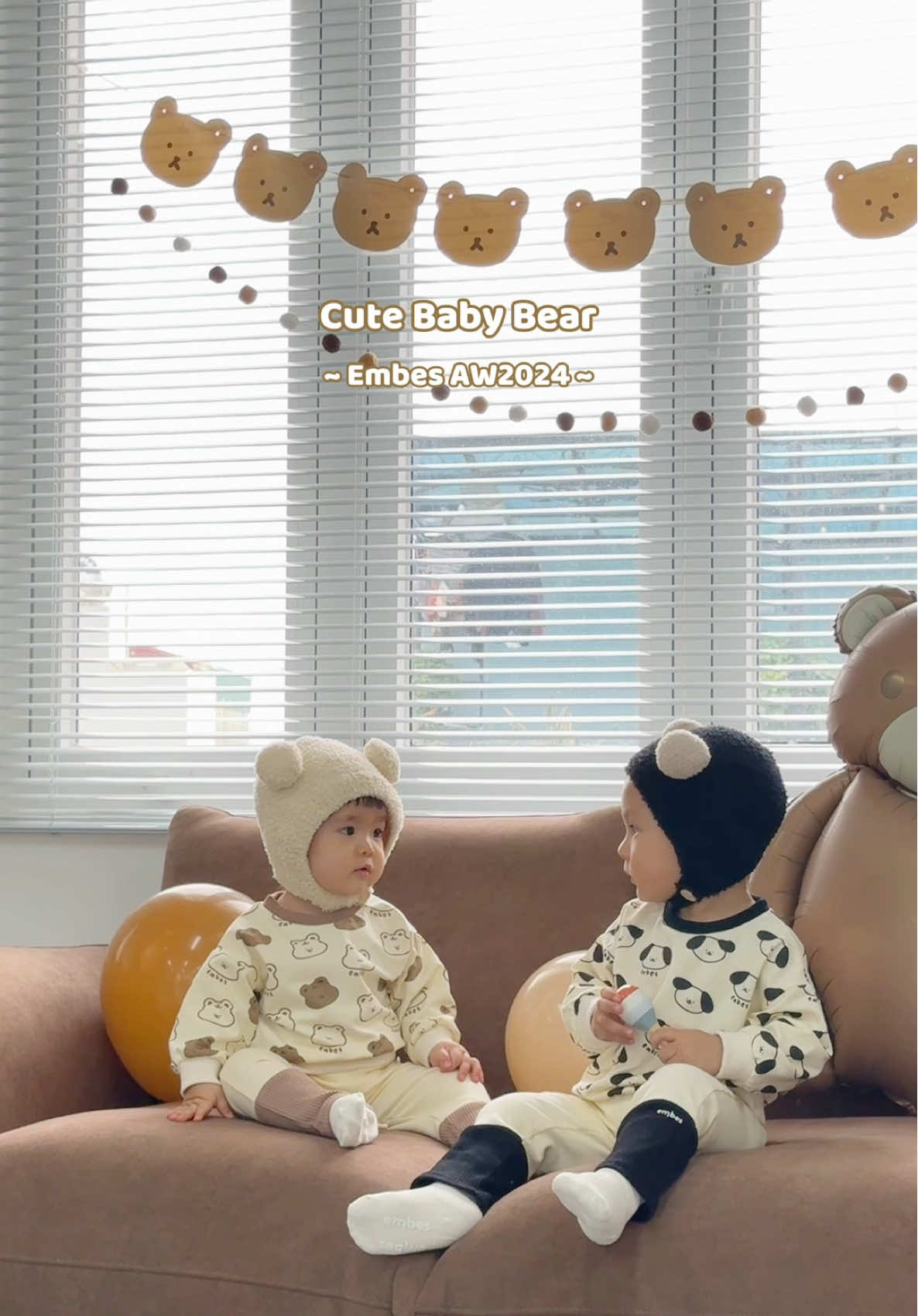 𝐂𝐮𝐭𝐞 𝐁𝐚𝐛𝐲 𝐁𝐞𝐚𝐫 🧸✨ | Hai bé gấu nhỏ dễ thương | #embes #embesvn #simplycomfortable 