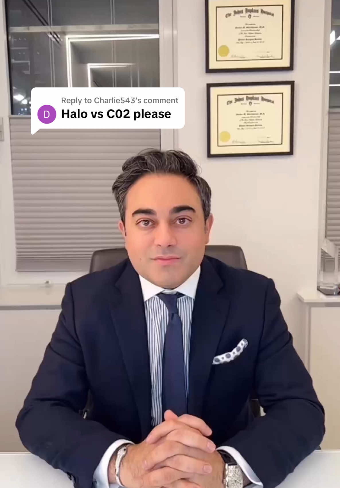 Replying to @Charlie543 Our board certified plastic surgeon @Sachin M Shridharani, MD, FACS has got the answer for you. Thank you for sharing your amazing work to be featured @Laura Fischer, NP-C ! #co2laser #Halo 