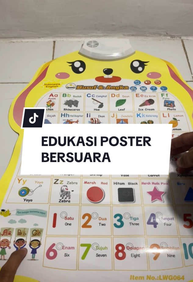 Mainan dan edukasi untuk anak poster bersuara bagus untuk melatih otak anak #posteranakbersuara #edukasianak #mainananak 