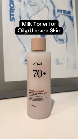 I’m not a fan of milk toners but I love this Anua Rice 70 Glow Milky Toner! It’s actually super lightweight and great for oily skin and uneven skin texture! It doesn’t feel heavy and sticky at all. #anua #anuarice70glowmilkytoner #anuatoner #tonerforoilyskin #TikTokShopHolidayHaul 