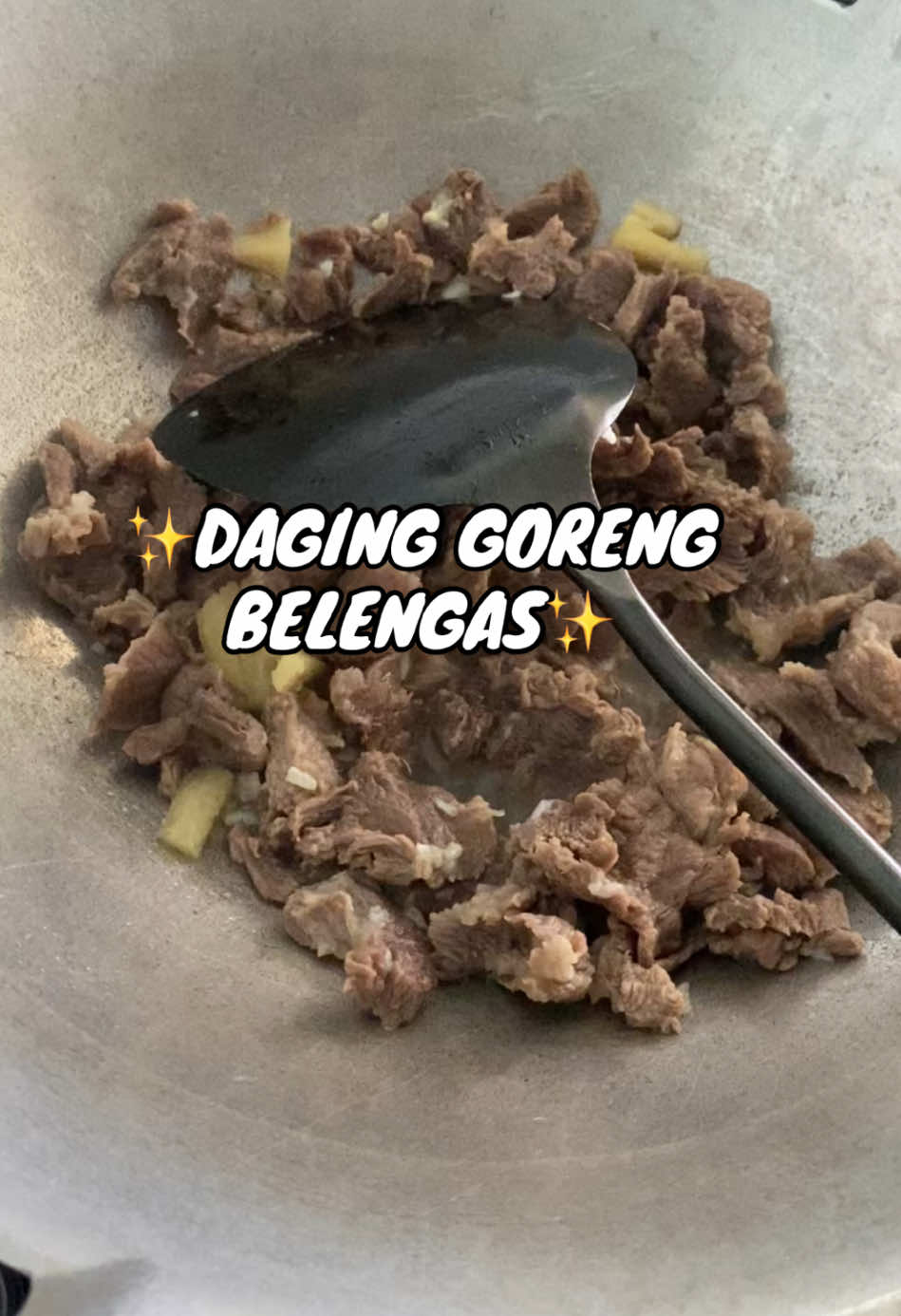 Menu simple tapi nyakuk makan dgn nasi panas2 😋 #daginggorengbelengas#menukampung#menusimple 