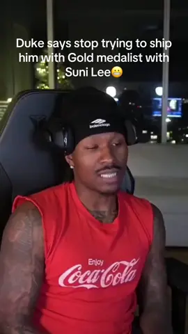 Duke says stop trying to ship him witb Suni Lee & white women😭 #dukedennis #dukedennisclips #suni 
