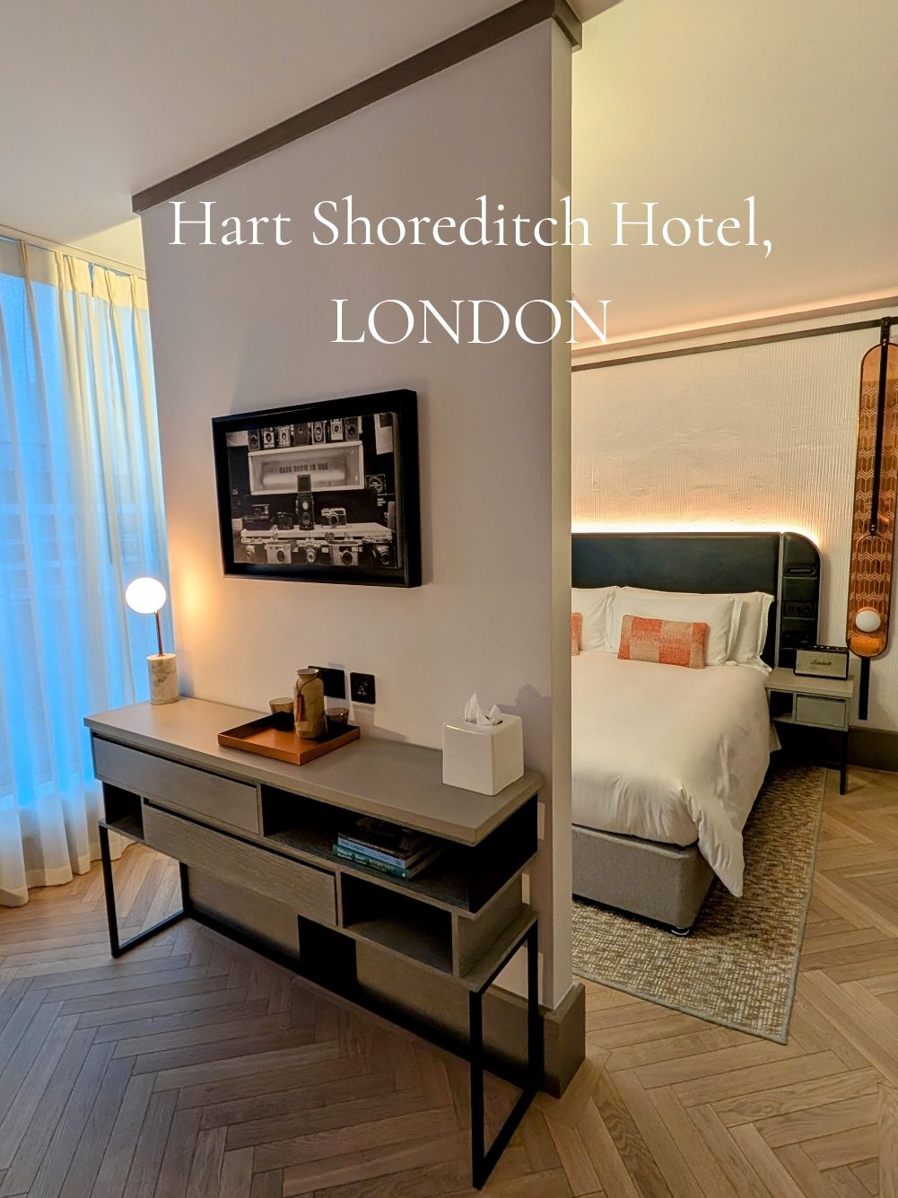 After a day of exploring London, the lovely Hart Shoreditch Hotel room was the perfect place to relax! 🤍 @Hart Shoreditch  #HartShoreditch #HartShoreditchHotel #HotelStay #HotelRoom #HotelRoomTour #LondonTravel #LondonTrip #DaylnLondon #AmazingExperience #TravelMemories #CityEscape #UKHotels #LondonHotels #HotelLondon #VisitLondon #London