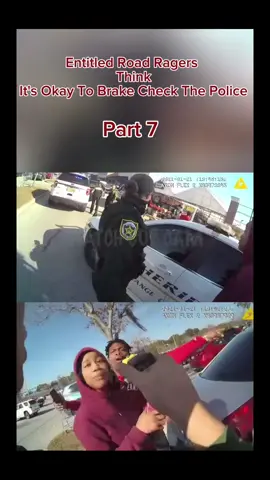 Entitled Road Ragers Think It's Okay To Brake Check The Policel part 7 #cops #copsoftiktok #police #policeofficer #policeoftiktok #bodycam #crime #trending #fypシ゚viral #typ #foryoupage