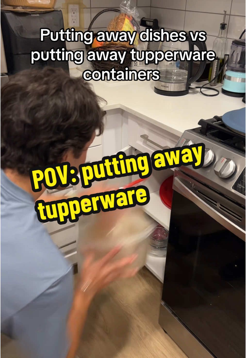 If your tupperware cabinet is orderly I don’t trust you #relatable #adulting #adultlife #relatablememes #adulthumor 