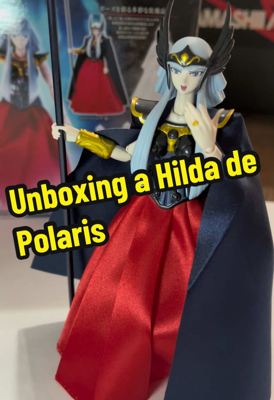 En la #TamashiiNationsPopUp nos hicimos de esta #Hilda y le hacemos #Unboxing. #LosCaballerosDelZodiaco #SaintSeiya #Asgard #TamashiiNations #MythCloth 