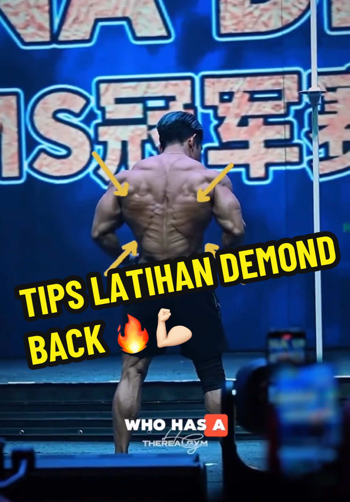 TIPS LATIH DEMOND BACK ALA BANG CHRIS 🔥💪🏻 #chrisputra #demonback #gym #gymmotivation #Fitness #fitnessmotivation #tips #tipsandtricks #fyp 