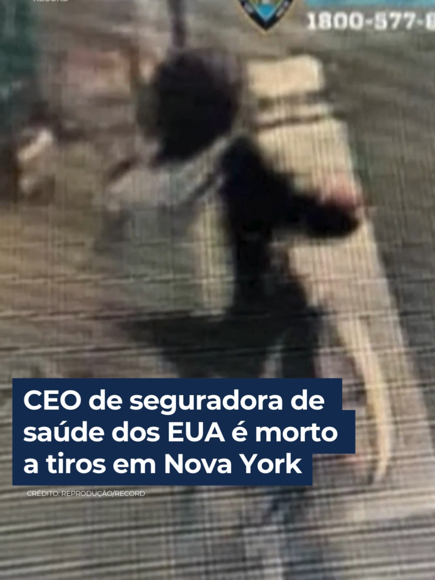 Brian Thompson foi assassinado no centro de Manhattan; polícia investiga o caso #TikTokNoticias #JornalDaRecord #CEODaUnitedHealthcare #assassinato #NY #BrianThompson