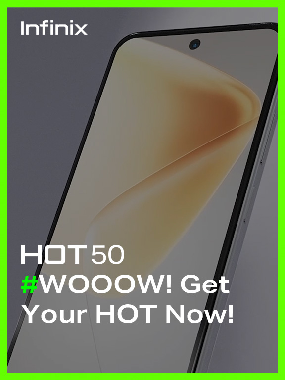 The wait is over🔥 Infinix HOT 50 just dropped! Powered by Helio G100 processor for smooth experience with 5 years of epic performance! It’s time to stay HOT🔥🔥 #InfinixMalaysia #HOT50 #WOOWNewHOT #SlimDownPowerUp #MLBB #NowAvailable #New #nextgen #performance #NewDesign #trendyyy #future