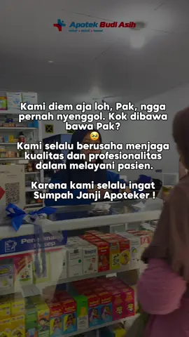 Tugas kita racik obat keras Pak, bukan Minuman keras ☺️ Alhamdulillah Apoteker Budi Asih tidak pernah mengecewakan, Pak.  Karena kami selalu memberikan pelayanan ⭐️5 dengan kualitas dan kelengkapan obatnya.  #apoteker #kasussemarang #semarang #farmasi #apotekerindonesia #nakes #yukkeapotekbudiasih #apotekbudiasih #apotek #fypシ 