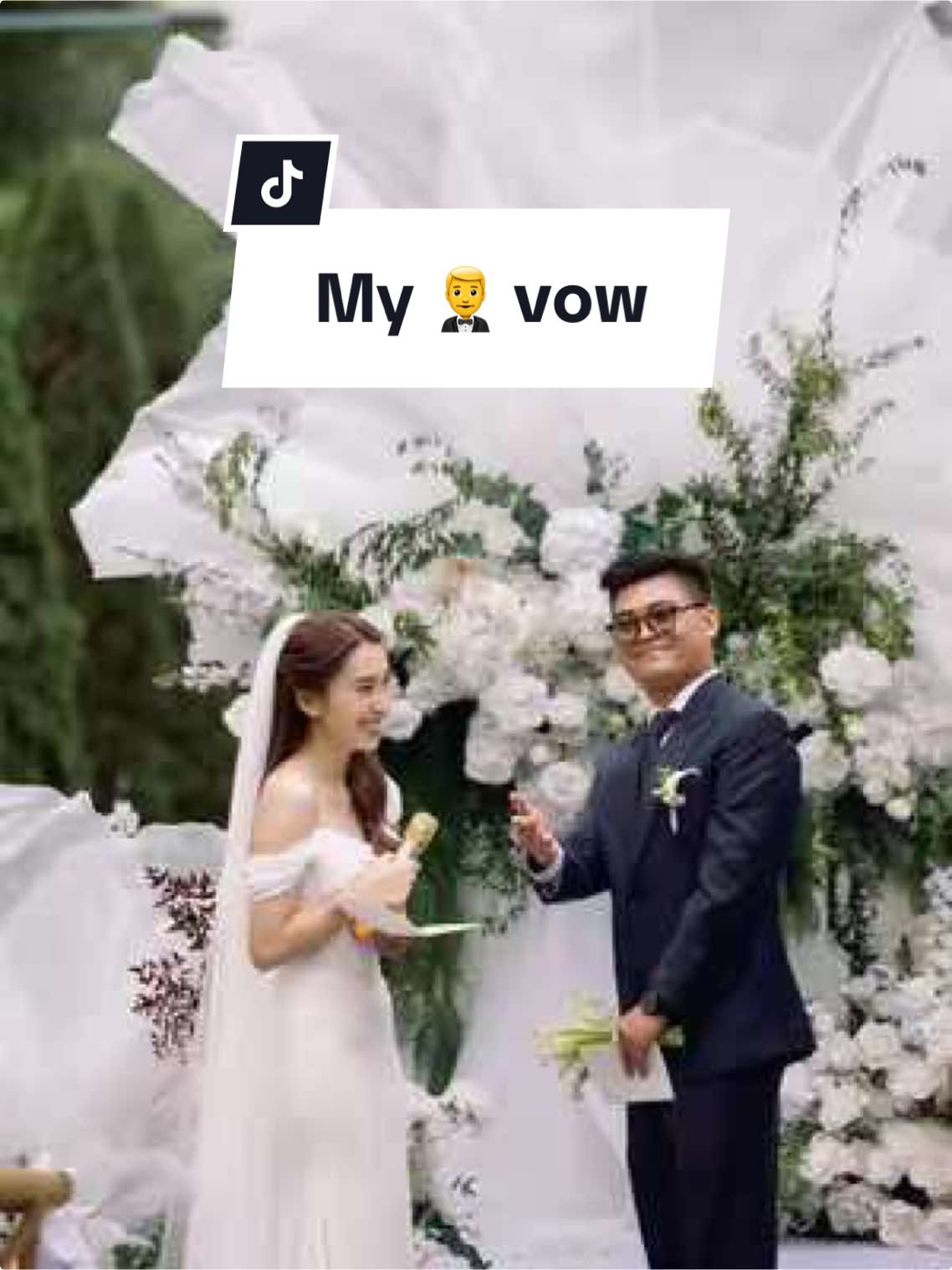 Khi chú rể là kĩ sư thì đây sẽ là vow mà anh ấy viết :))) #phuongha #halamduoc #wedding #fyp #tiktokviral #trendingvideo