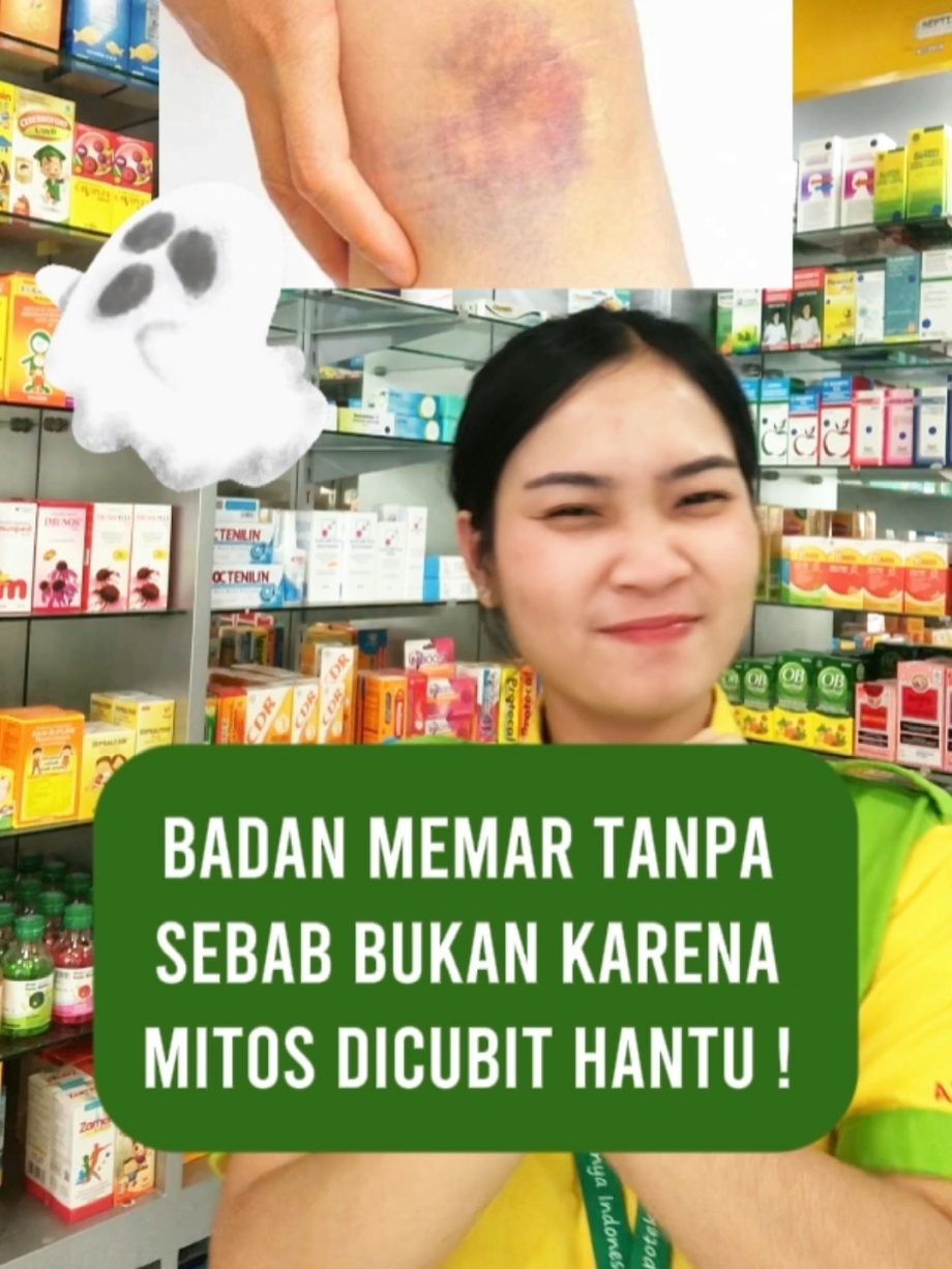 Enggak semua hal berbau mistis ya, guys! 🤫👻 #apotekk24 #k24 #k24sobatsehatkitakita #apotekerindonesia #kontenapotek #rekomendasiobat #rekomendasiproduk #infokesehatan #memar #hantu #mitos #anemia #sangobion #indonesia #fyp 